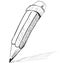 Pencil sketch cartoon vector illustration