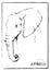 Pencil sketching of elephant