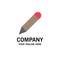 Pencil, Study, School, Write Business Logo Template. Flat Color