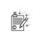 Pencil text copywriting icon. Element of copywriting icon