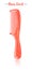 Pencil and textured style orange vector illustration of a beauty utensil hand detangling hair comb
