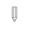 Pencil thin line icon. Linear vector symbol