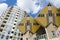 Pencil tower and cube houses in the center of the Rotterdam