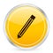 Pencil yellow circle icon