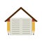 Pencils and book shaped house home education flat style icon