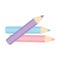 Pencils color draw art icon design white background