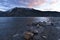 Pend Oreille Lake late in the day.