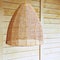 Pendant light with wicker lampshade