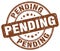 pending brown stamp