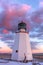 Pendlebury Lighthouse, St. Andrews, New Brunswick at sunset