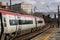 Pendolino electric train arriving Preston station