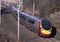 Pendolino train descending Shap towards Tebay.