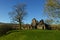 Pendragon Castle ruins in the Eden Valley, Yorkshire Dales National Park near Outhgill Cumbria