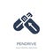 Pendrive icon. Trendy flat vector Pendrive icon on white backgro