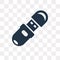 Pendrive vector icon isolated on transparent background, Pendrive transparency concept can be used web and mobile