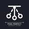 Pendulum animation pixel perfect white linear ui icon for dark theme