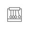 Pendulum, harmonic icon. Element of bio engineering illustration. Thin line icon for website design and development, app
