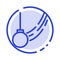 Pendulum, Swing, Tied, Ball, Motion Blue Dotted Line Line Icon