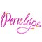 Penelope name lettering tinsels