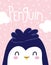 Penguin antarctic bird animal cartoon wildlife poster decoration