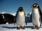 Penguin Antarctica Gothic Kodachrome detailed high quality.