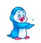 Penguin baby cartoon illustration