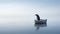 Penguin On Boat A Captivating Image Of Nature\\\'s Harmony