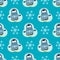 Penguin christmas vector illustration character cartoon seamless pattern animal antarctica polar beak pole winter bird.