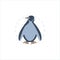 Penguin clipart. Penguin colorful flat icon