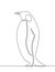 Penguin Continuous Line Drawing