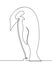 Penguin Continuous Line Drawing 2
