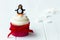 Penguin cupcake
