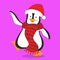 penguin scarf red 02