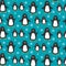 Penguins background pattern