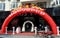 Pengzhou, China: Dragon Arch at Store Opening
