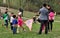 Pengzhou, China: Families Flying Kite