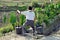 Pengzhou, China: Farmer Lifting Water Buckets