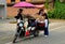 Pengzhou, China: Food Vendor on Motorbike