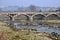 Pengzhou, China: Four-span Bridge