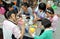 Pengzhou, China: Girls Painting Figurines