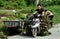 Pengzhou, China: Man on Motorbike with Vines