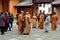 Pengzhou, China: Monks at Long Xing Monastery