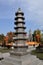 Pengzhou, China: Stone Pagoda at Long Xing Monastery