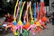 Pengzhou, China: Street Vendor Selling Balloons