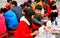 Pengzhou, China: Teens Painting Figurines