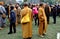 Pengzhou, China: Two Chinese Monks