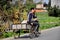 Pengzhou, China: Two Men in Bicycle Cart