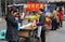 Pengzhou, China: Vendors Selling Street Food