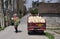 Pengzhou, China: Woman on Country Road