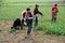 Pengzhou, China: Women Harvesting Garlic